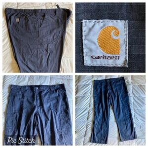Carhartt Force Ripstop Multi Cargo Utility Scrub Pant Men's 3XLT Gray C54108 EUC